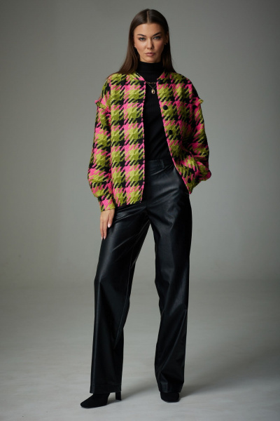 Жакет бомбер из плотной рогожки с карманами и воротником-стойкой N.O.W. 1337 - фото 2