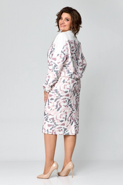 Костюм джемпер и юбка-карандаш из мягкого трикотажа, белый Danaida 2206 - фото 9