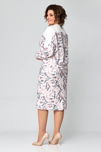 Костюм джемпер и юбка-карандаш из мягкого трикотажа, белый Danaida 2206 - фото 8