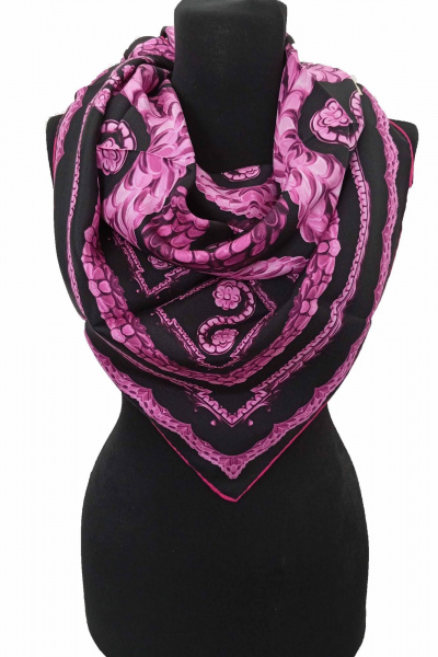 Шаль Versace 90x90 см шелк ручная обработка TrendCorner 3-10-11-132 817 - фото 1