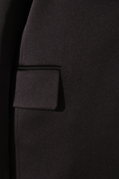 Жакет из поливискозной ткани с карманами, классический стиль Панда 164430w черный - фото 3