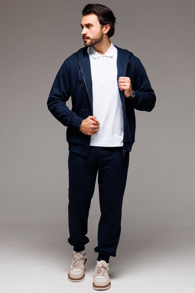 Мужской спортивный костюм комплект худи и брюки из трикотажа GO M3070/20-04 - фото 4