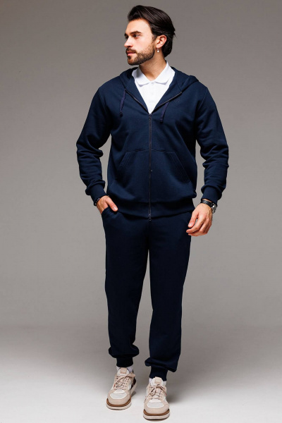 Мужской спортивный костюм комплект худи и брюки из трикотажа GO M3070/20-04 - фото 1