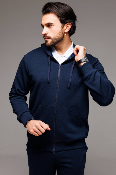 Мужской спортивный костюм комплект худи и брюки из трикотажа GO M3070/20-04 - фото 5