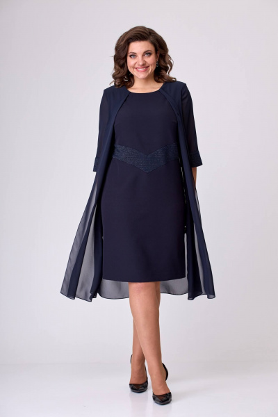 Платье Moda Versal П2420 т.синий - фото 5