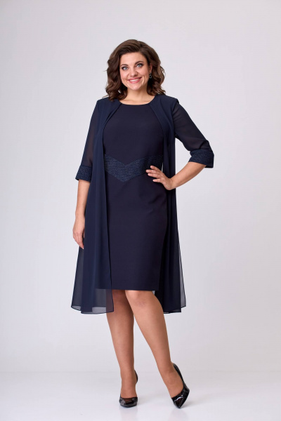 Платье Moda Versal П2420 т.синий - фото 4