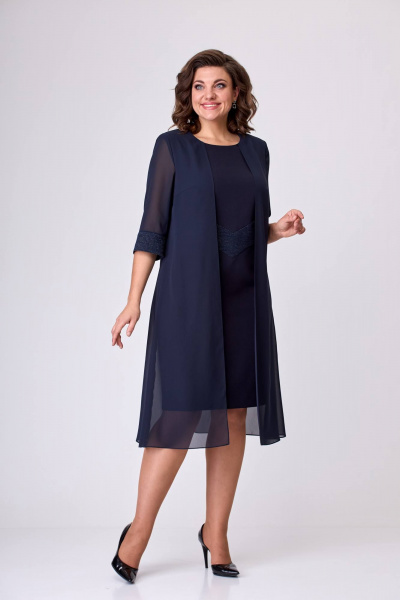 Платье Moda Versal П2420 т.синий - фото 3