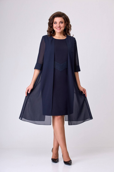 Платье Moda Versal П2420 т.синий - фото 1