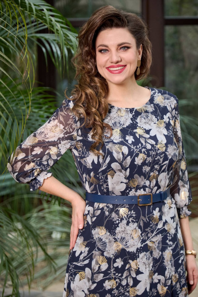 Платье Moda Versal П2363 темно-синий - фото 7