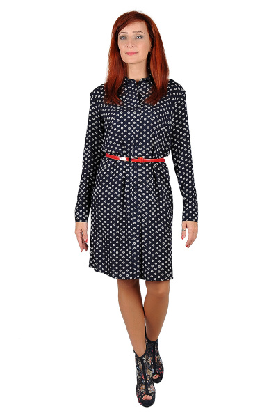 Платье из вискозы на каждый день в демисезон OLANTIZ 3-648 - фото 1