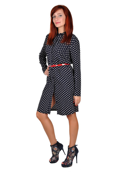 Платье из вискозы на каждый день в демисезон OLANTIZ 3-648 - фото 2