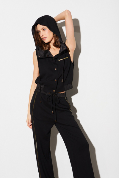 Жилет и брюки из трикотажа с капюшонами и лампасами DAVYDOV 6398.1 - фото 2