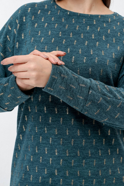 Джемпер La rouge 3308 малахит-(золото) - фото 6