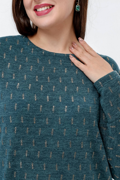 Джемпер La rouge 3308 малахит-(золото) - фото 5
