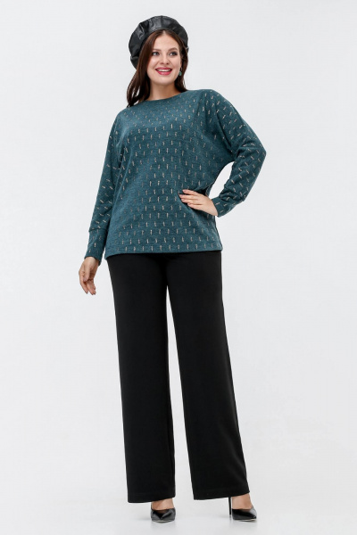 Джемпер La rouge 3308 малахит-(золото) - фото 2