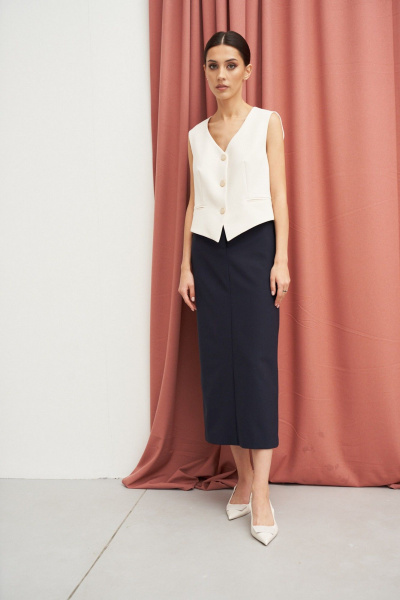 Юбка ATTIKA А165 темно-синий - фото 3