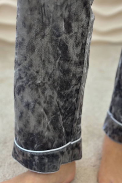 Брюки, рубашка, топ LindaLux 3-020 серый_велюр - фото 9