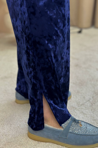 Брюки, майка LindaLux 3-021 синий_велюр - фото 9