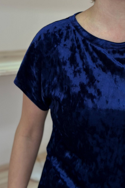 Брюки, майка LindaLux 3-021 синий_велюр - фото 7