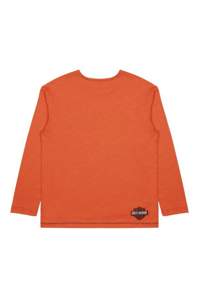 Демисезонный джемпер с асимметричным низом и вышивкой Bell Bimbo 180136 терракот - фото 2