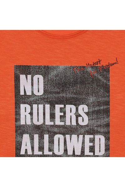 Демисезонный джемпер с асимметричным низом и вышивкой Bell Bimbo 180136 терракот - фото 3