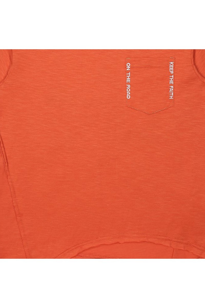 Майка из трикотажа с небрежным дизайном и вышивкой Bell Bimbo 180131 терракот - фото 5