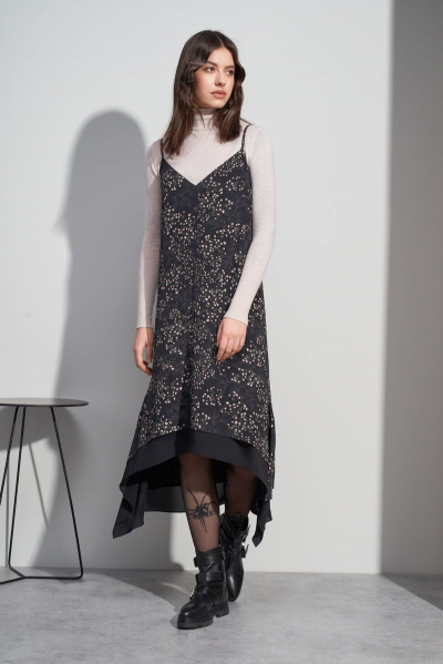 Платье из вискозы для повседневных образов BURVIN 7099-81 - фото 1