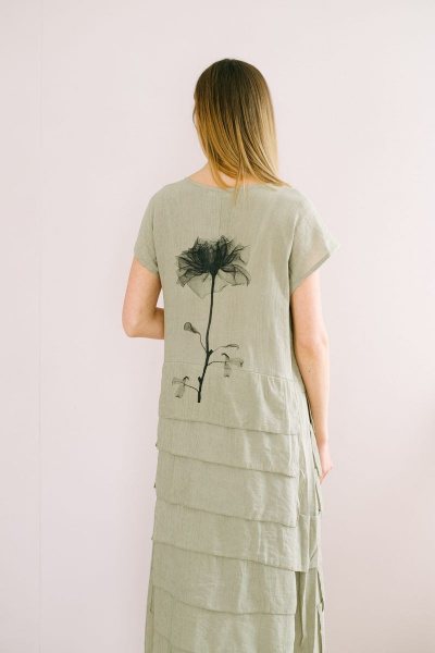 Платье Fantazia Mod 3425 хаки - фото 3