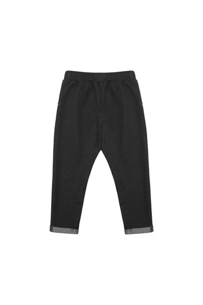 Демисезонные брюки из футера с эластаном и складками Bell Bimbo 180328 графит - фото 2