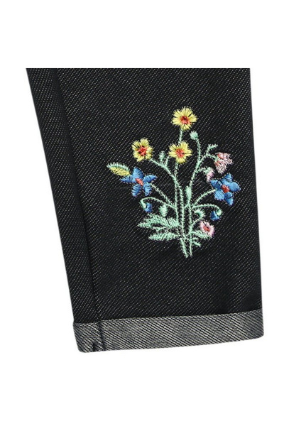 Демисезонные брюки из футера с эластаном и складками Bell Bimbo 180328 графит - фото 3