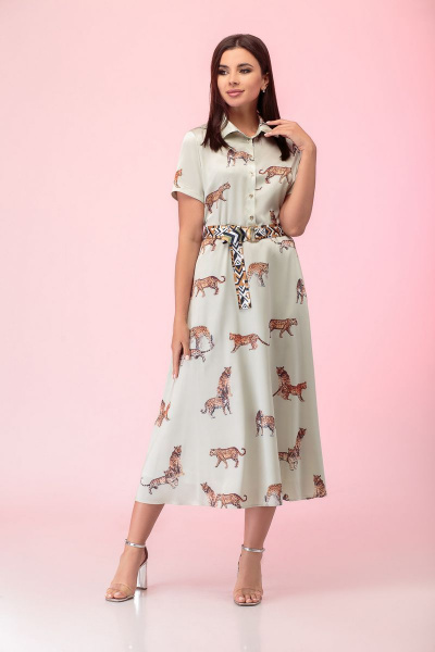 Платье Liberta 532 олива - фото 2