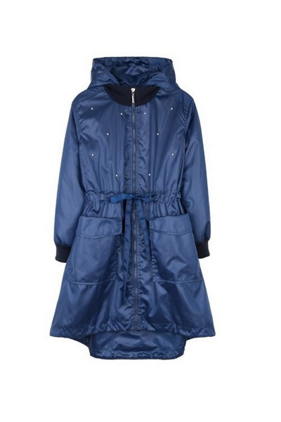 Плащ из плащёвой мемори ткани для демисезона Bell Bimbo 181016 т.синий - фото 3