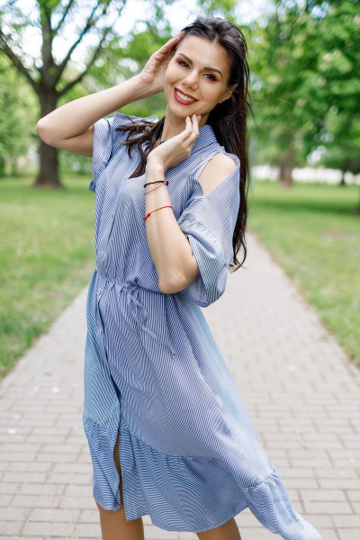 Платье YFS 6130 голубой - фото 3