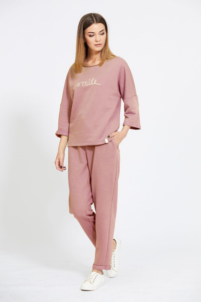 Брюки, джемпер EOLA 1849 грязно-розовый - фото 2