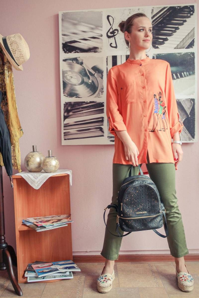 Блуза Arisha 2016 тициановый - фото 4