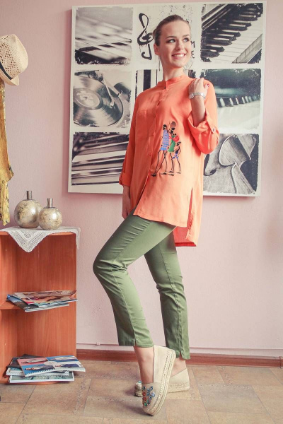 Блуза Arisha 2016 тициановый - фото 3