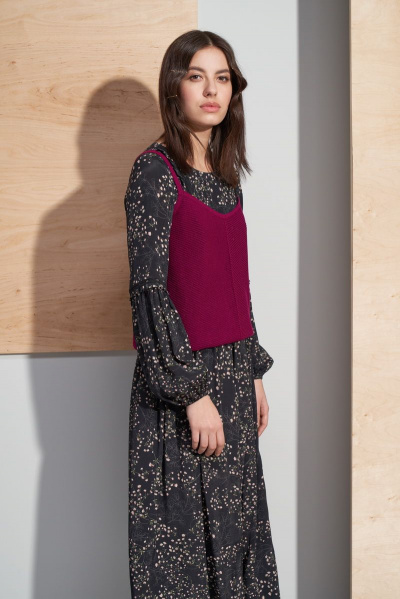 Топ из трикотажа на каждый день BURVIN 6957-51 - фото 1