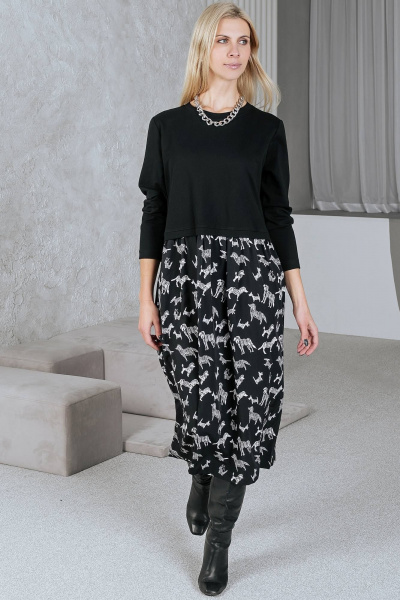 Нарядное повседневное платье с карманами и сборками BUNABOUTIQUE 2080 - фото 1