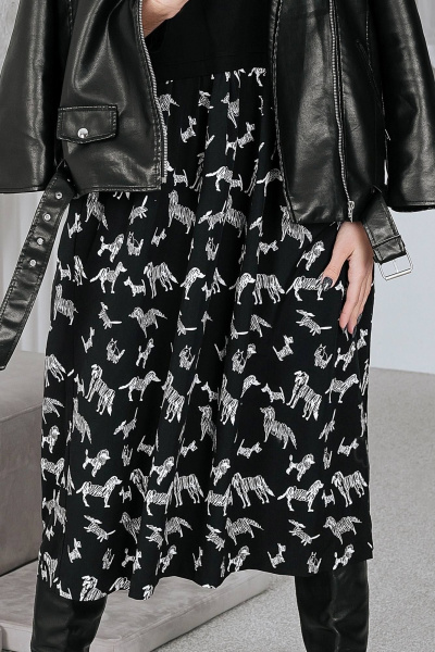 Нарядное повседневное платье с карманами и сборками BUNABOUTIQUE 2080 - фото 3