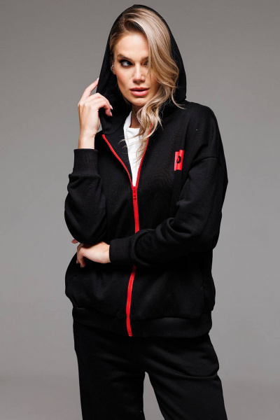 Спортивный костюм: худи с молнией и джоггеры из трикотажа GO F3031zp/40-02 - фото 3