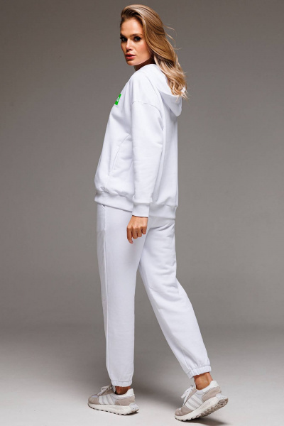 Комплект костюма из брюк и худи с контрастной молнией GO F3031zp/01-01 - фото 4
