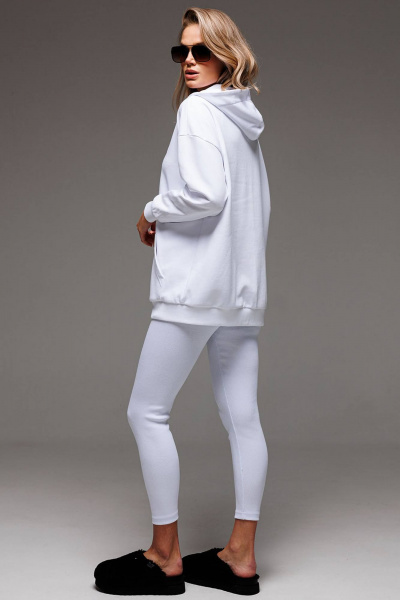 Худи оверсайз с двойным капюшоном и вышивкой-логотипом GO F4073/01-01 - фото 5