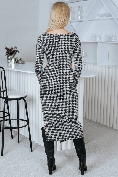 Платье прилегающего силуэта из плотной эластичной ткани с разрезами BUNABOUTIQUE 2079 - фото 6