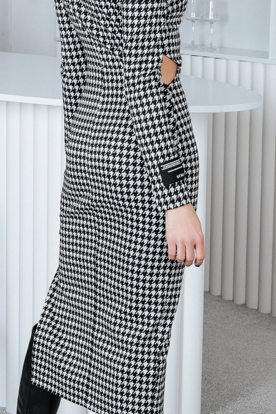 Платье прилегающего силуэта из плотной эластичной ткани с разрезами BUNABOUTIQUE 2079 - фото 5