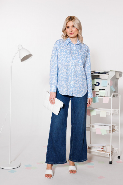Блуза KOKOdea 4.14_голубой - фото 1