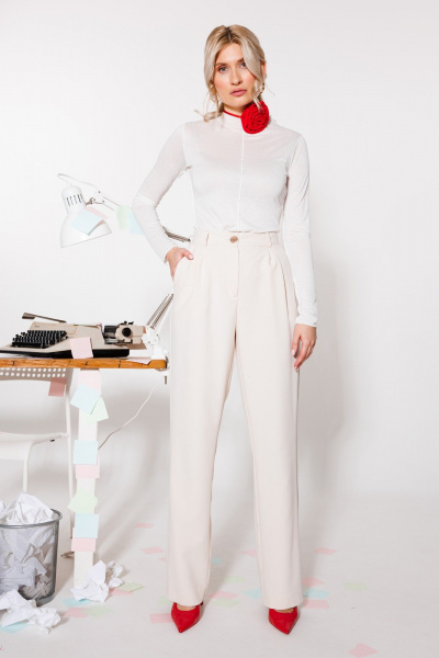 Брюки KOKOdea 211960.2_бежевый - фото 2