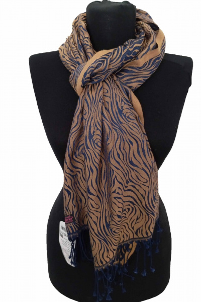 Шарф жаккард мультиколор с рисунком универсальный TrendCorner 7-5-2-73 1043 - фото 1