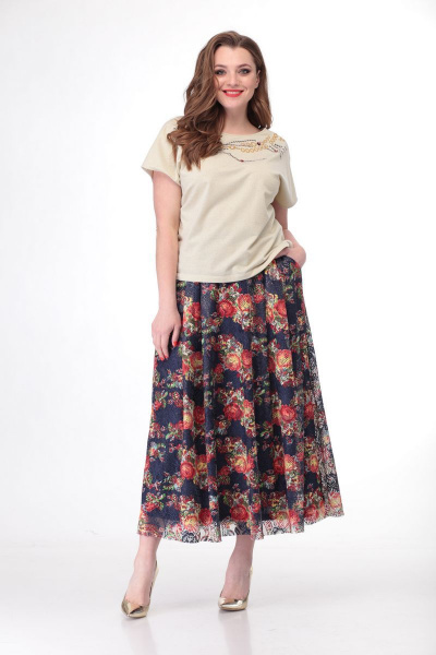 Юбка TAiER 867-1 мультиколор - фото 1