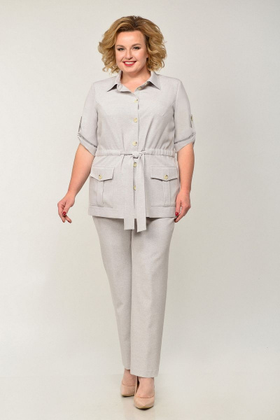 Брюки, жакет ELGA 12-663 беж - фото 1