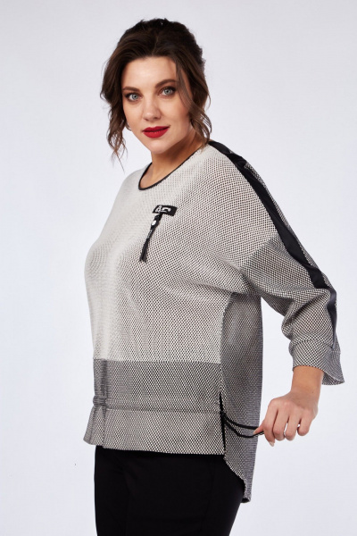 Блуза и брюки из текстиля и хлопка в стильный образ Matini 1.1697 - фото 5